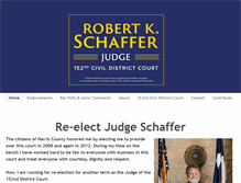 Tablet Screenshot of judgeschaffer.com